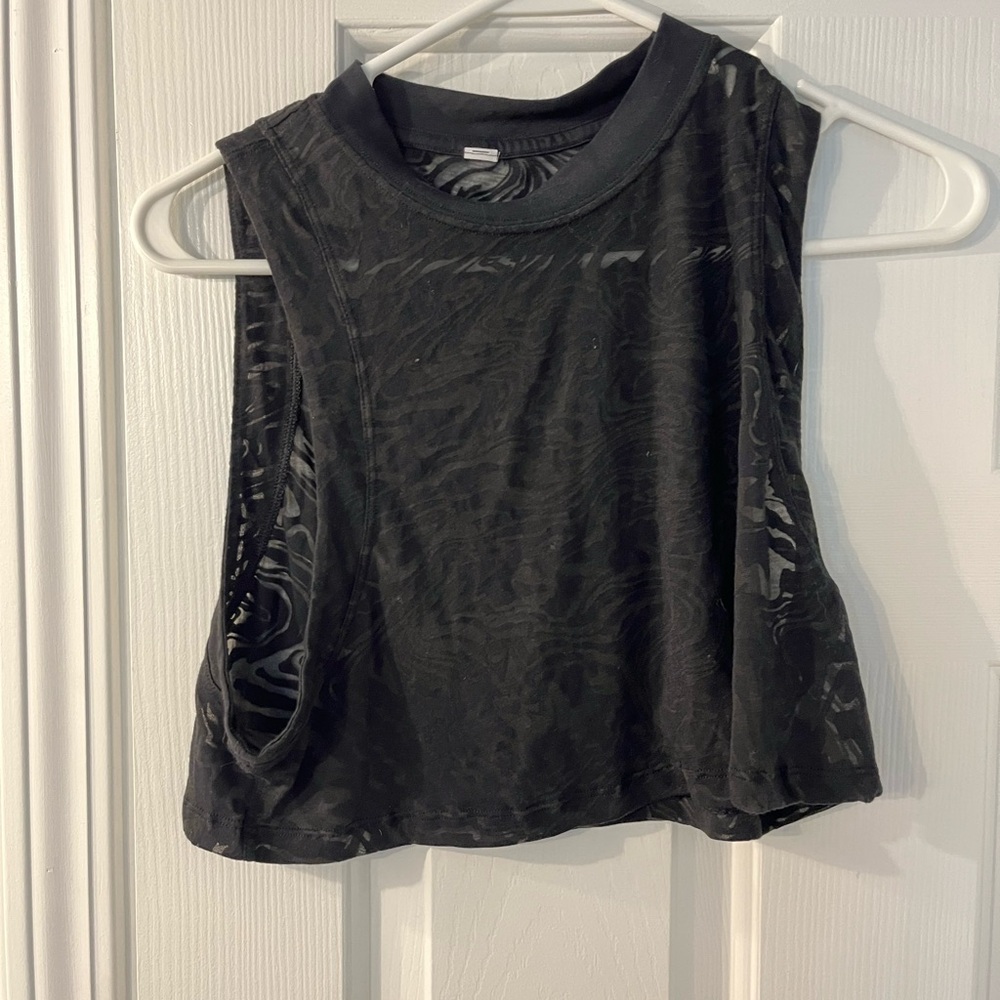 Lululemon Athletica Black All Yours Crop Top